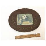 Print, Children with Dog, Antique