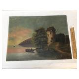 Original Oil on Board Art Painting, by Martha Full