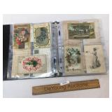 Lot of 51 Postcards, In 3 Ring Binder, Vintage or