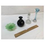 Lot of 3 Glass Items, Vintage or Antique