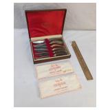 6 Piece Knife Set by Ashberry, Stag Handle, Vintag