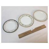 Lot of 3 Plates, China, Vintage or Antique