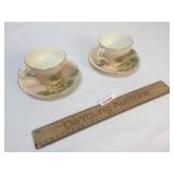 Lot of 2 Aynsley Bone China, England Teacups and S