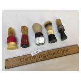 Lot of 5 Shaving Brushes, Vintage or Antique