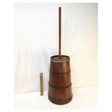 Butter Churn with Dasher and Lid, Antique