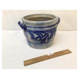 Crock, Blue Decorated