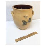 Crock, Blue Decorated