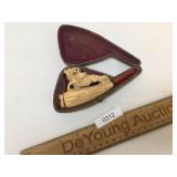 Meerschaum Cigar Holder, Elk and Dog, Antique