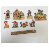 Lot of 8 Valentines Cards, Vintage or Antique