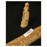 Carved Bone Figure, King