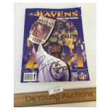 Ray Lewis Autographed Magazine