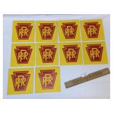 Lot of 10 PRR or Pennsylvania Railroad Decals, Vin