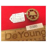WWI or WW1 Era German Wound Badge, Gold (Color)