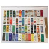 Lot of 208 Matchbook Covers, Vintage
