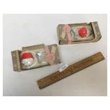 Lot of 2 Baby Rattles by Irwin, Vintage, NOS