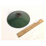 Green Porcelain Lamp Shade, Antique