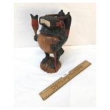 Scuba Diving Frog, Wood Carving