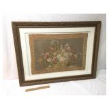 Needlepoint or Embroidery Tapestry, Vintage or Ant