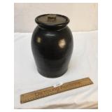 Crock or Jar with Lid, Antique