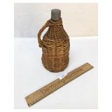 Demijohn or Wicker Covered Bottle, Vintage or Anti