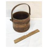 Sugar Bucket or Wood Pail, Vintage or Antique