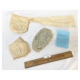 Lot of 3 Baby Bonnets, Antique