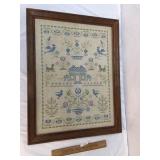 Embroidered Sampler, Vintage or Antique