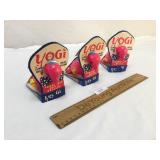 Lot of 3 Yogi Wind Up Birds, NOS, Vintage