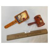 Lot of 2 Tin Litho Noisemakers, Halloween and Othe