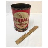 Kendall Oil Tin Can, Vintage