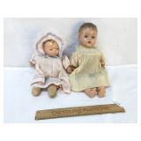 Lot of 2 Composition Dolls, Vintage or Antique