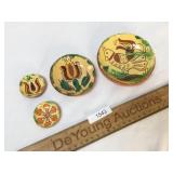 Lot of 4 Breininger Pottery Plates