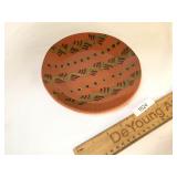 Breininger Pottery Plate, Squiggly Lines with Dots