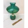Lamp, Hobnail Green Glass