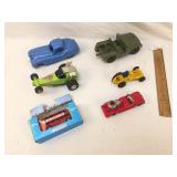 Lot of 6 Toy Vehicles, Vintage
