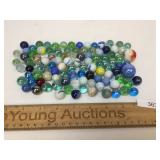 Lot of 100 Marbles, Vintage