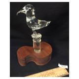 Glass Shore Bird Figure or Statue