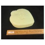 Fenton Heart Shaped Dresser or Trinket Box, Vintag