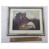 Print, The Old Bridge by Hubert Robert (1733 - 180