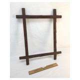 Tramp Art or Adirondack Frame, Antique