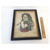 Currier and Ives Print, Little Daisey, Antique