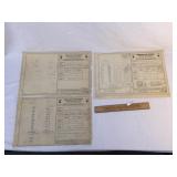 Lot of 3 Baby Bottle Blueprints, Vintage