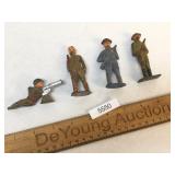 Lot of 4 Cast Metal Soldier, Antique