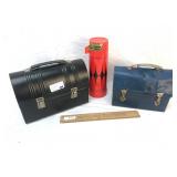 Lot of 2 Metal Lunch Boxes, Vintage