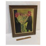 Original Oil on Canvas Art Painting, Vintage