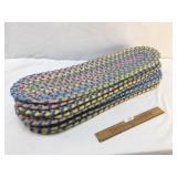 Lot of 13 Braided Rug Stair Runners or Step Treads