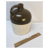 Jug, Stoneware, Two Tone, Large, Antique