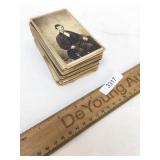 Lot of 34 CDV or Cabinet Card Photos, Antique