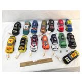 Lot of 15 NASCAR Beanie Racers Beanbags