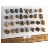 Lot of 32 Civil War Era Bullets